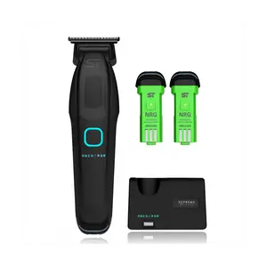 RECHARGE™ Trimmer with 2x Rechargeable Batteries RGB LED Smart Charging Stand & Professional-grade Blades for Versatile Grooming - Brush