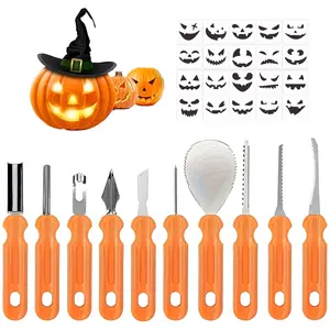 Pumpkin Carving Kit for Kids & Adults, Easy Storage, Efficient Tools Set, Perfect for Halloween Crafts, DIY Projects, 10-Piece Tool Set