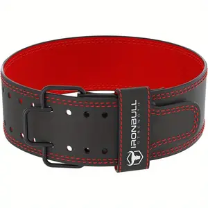 Quick Release Weightlifting Belt PRO 7mm Fast Lever Lifting Belt 4inch Wide Leather Back Support For Powerlifting Weight Training Gym and Fitness