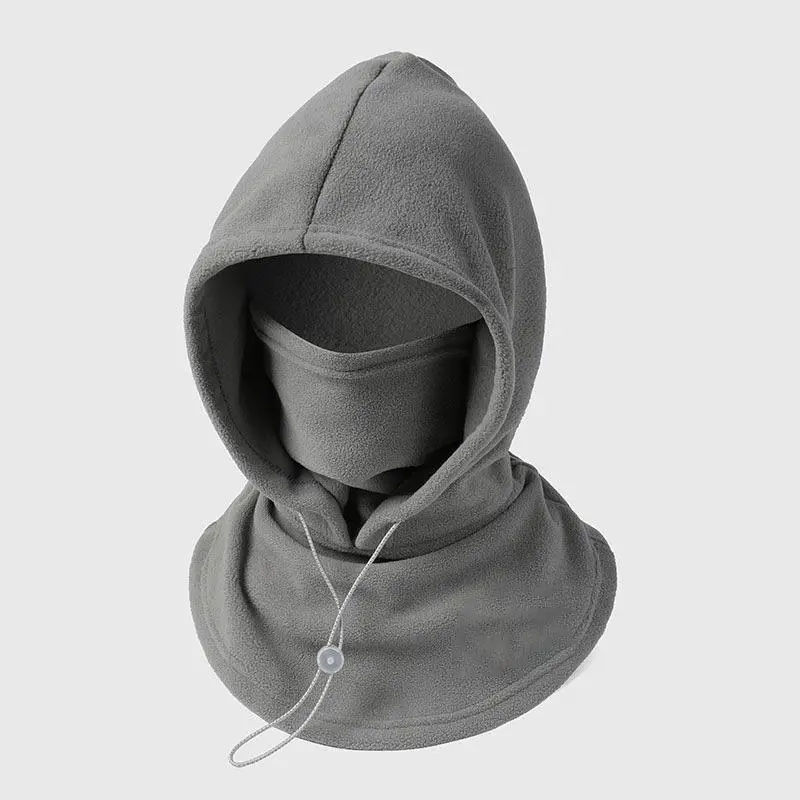 One-piece flannel warm mask hat, outdoor cycling windproof and cold autumn and winter style, warm hat with neck mask