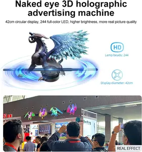 Professional 3D Holographic Fan 1024x800PX - WiFi Enabled Digital Signage for Retail & Events