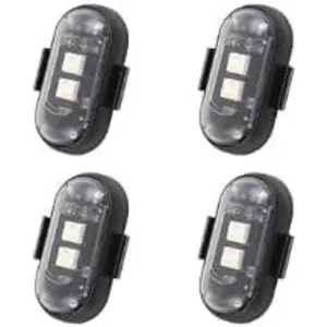 Magnetic LED Strobe Lights with Remote Control  multi Colors Wireless Anti Collision Rechargeable Emergency Flashing Lights for Cars Motorcycle Bike Drone Scooter