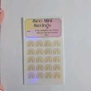 Mini Savings Challenge Tracker Money Saving Tracker Cardstock 5mil Laminated Reusable Fits Any A6 Binder