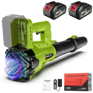 160 MPH 580 CFM Cordless Leaf Blower - Most Powerful 20V with 2 x 4.0Ah Batteries & Lightweight 4.3Lbs Design
