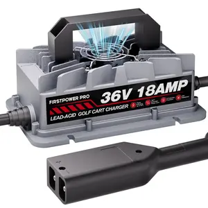 36V Golf Cart Battery Charger for EZGO TXT | Fast 4-6H Charge, IP67 Waterproof & Maintenance Mode Charging Station Weatherproof