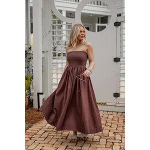 Chateau Days Strapless Maxi Dress