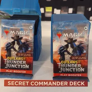 Secret Commander Deck - For Casual Play (100 Cards) Sleeved + Deck Box + Bonus Booster