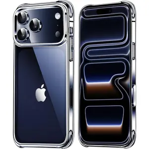Mkeke for iPhone 17 Pro Max Case Clear, [Not Yellowing] [Military-Grade Drop Protection] Protective Clear for Apple 17 Pro Max Case with Shockproof Bumper 2025