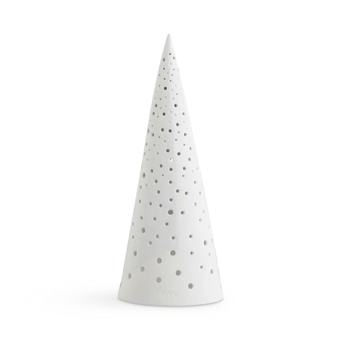 Kähler Nobili Tealight Holder High, Snow White