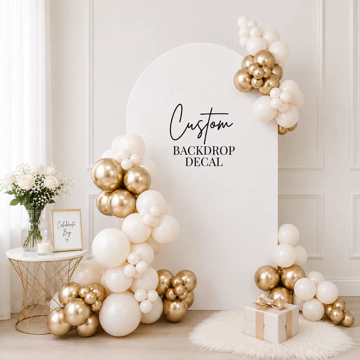 Custom Vinyl Decal for Backdrops & Events Custom Vinyl Decal for Backdrops & Events