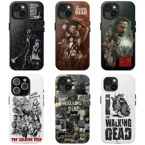 The Walking Dead Custom Post-Apocalyptic Zombie Fan Art Shockproof Smartphone Case - Heavy-Duty Polycarbonate Rubber Cover, Edgy Dark Grunge Accessory for iPhone 17 Pro Max, 16, 15, 14, 13, 12, 11 Devices