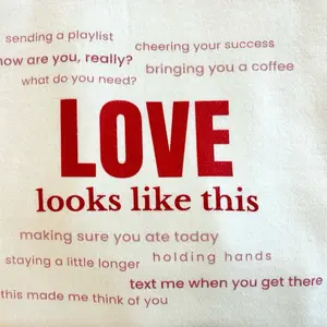 LOVE looks like this - Crewneck for the Women Who Show Up