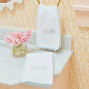 Stitched Edge Powder Bath Towels (pair)