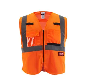 Milwaukee 48-73-5115 S/M Class 2 High Vis Orange Mesh Safety Vest