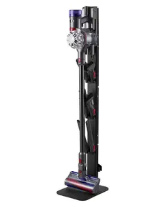 Vacuum Stand For Dyson Multi-Models Universal Storage Bracket Holder With Stable Mounting And Durable Black Finish, Floor Or Wall Mount Capability, High-Strength Support For Home, Garage, And Workshop Cleaning Tools