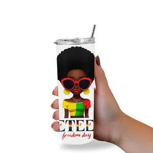 Juneteenth Freedom Day 20oz Stainless Steel Tumbler