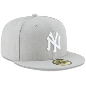 Men's New York Yankees New Era Gray Fashion Color Basic 59FIFTY Fitted Hat