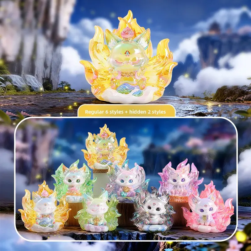 Nine-Tailed Fox Immortal Blind Box Creative Desktop Ornament