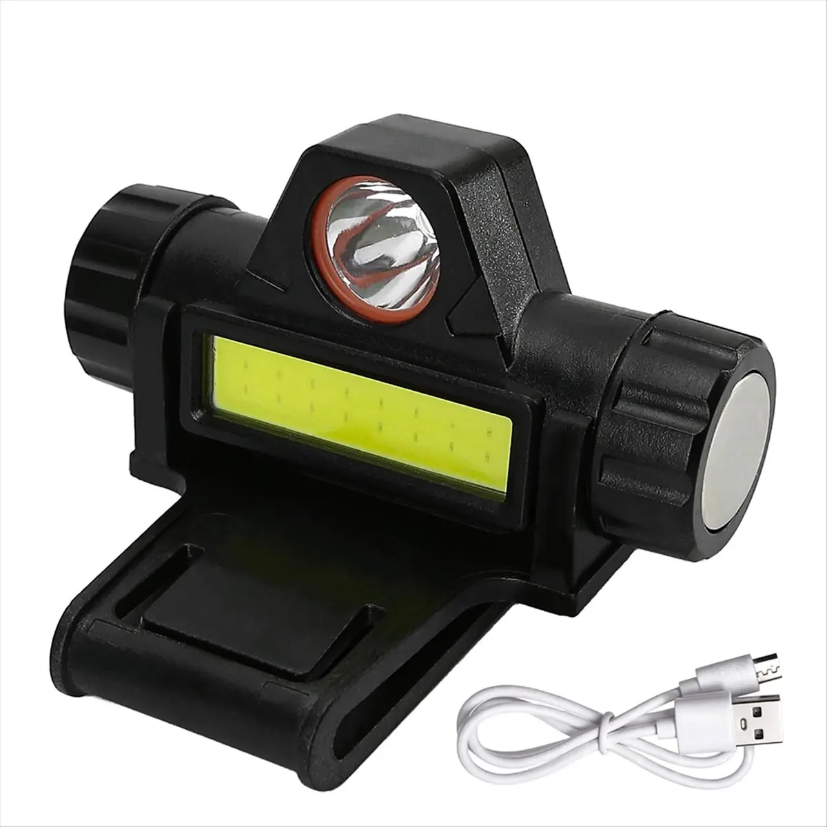 Rechargeable Welding Helmet Light Versatile Headlamp Flashlight with Mount Holder, Automatic Dimming, Strong Headlight