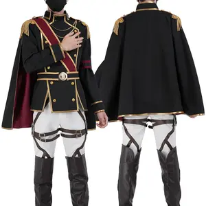 Attack on Titan Levi Ackerman Scout Cloak Cosplay & Halloween Costume
