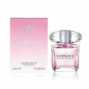 Versace Bright Crystal Eau de Toilette for Women, a Fruity Floral Fragrance with Peony & Pomegranate Notes for Feminine Energy, Ideal for Daytime and Everyday Elegance
