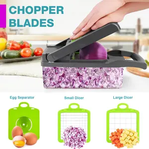 14 in 1 Fruit Vegetable Slicer Cutter Food Onion Veggie Dicer Chopper Kitchen