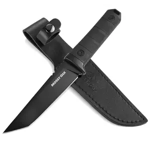 #JumpstartSale Mossy Oak 10 Inch Fixed Blade Knife, 14C28N Full Tang Tanto Knife with Sheath for Camping, Hiking