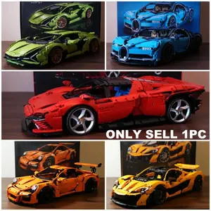 MOC Bricks Super Speed Technicial 1:8 Scale Sport Car  Model Building Blocks Toy for Adult Boys Kids Birthday Christmas Gifts