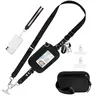 Clip and Go Crossbody Phone Lanyard with Detachable RFID Wallet — Adjustable Strap 41.5″–60″, Fits All Phones with Case