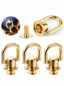 Bag Accessories Monk Head with Circle Ring, Detachable Bag Hardware Parts, Screw Nail Conversion Tool, Backpack Metal Accessory