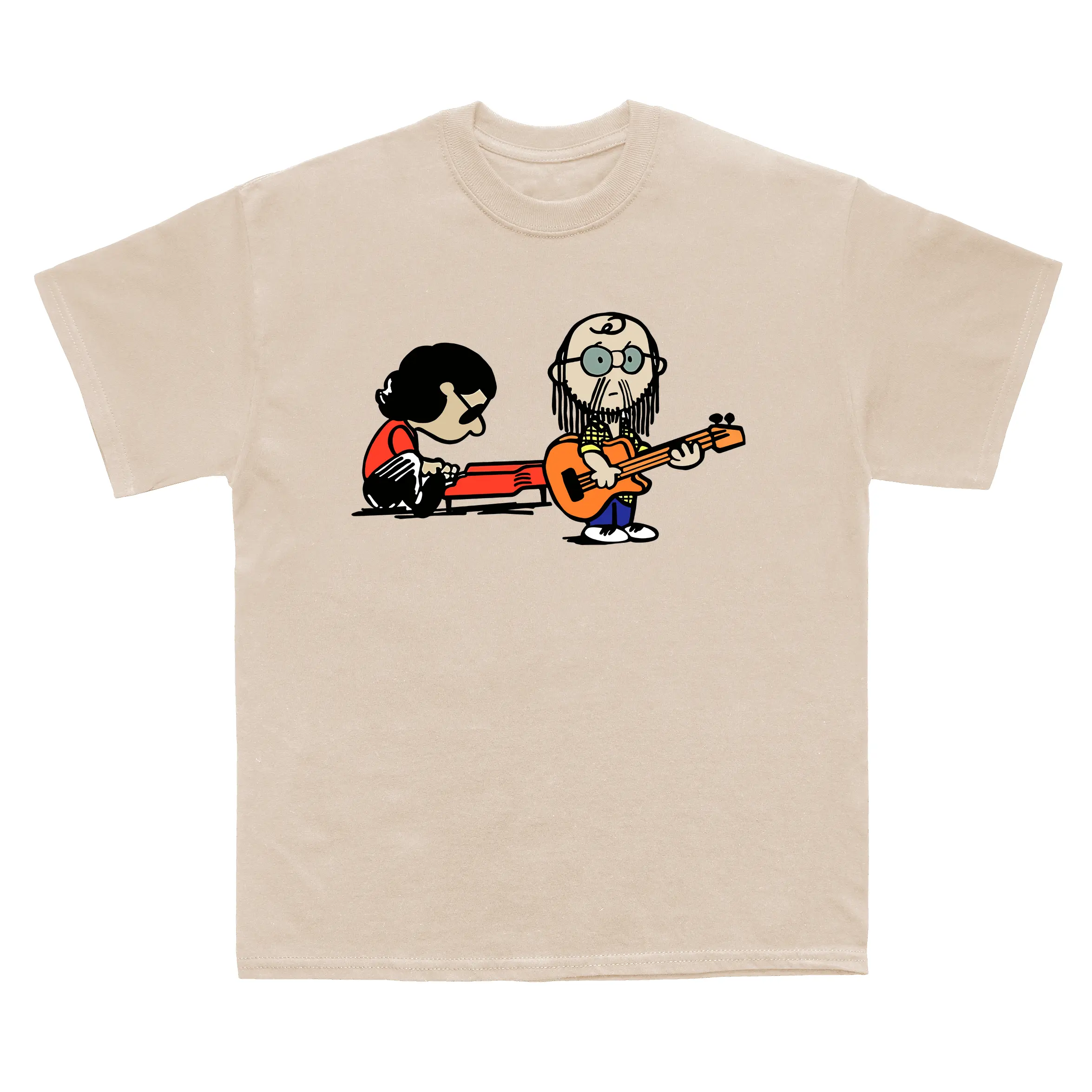 Steely Dan Cartoon T-Shirt , Funny Walter Becker & Donald Fagen Steely Dan Cartoon T-Shirt , Funny Walter Becker & Donald Fagen