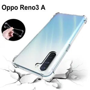 Oppo Reno 3a Japanese Edition Cph2013 Anti-Drop Transparent Air Cushion Silicone Case, Shockproof Protective Cover for Oppo Reno3 A Jap