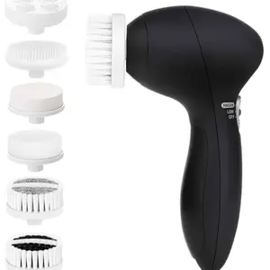 CLSEVXY Electric Face Spin Cleansing Brushes with 6 Brush Heads for Deep Cleansing, Gentle Exfoliating, Removing Blackheads & Massaging - Cleanser, Facial Wash, Facial Cleansing, Skin Repair