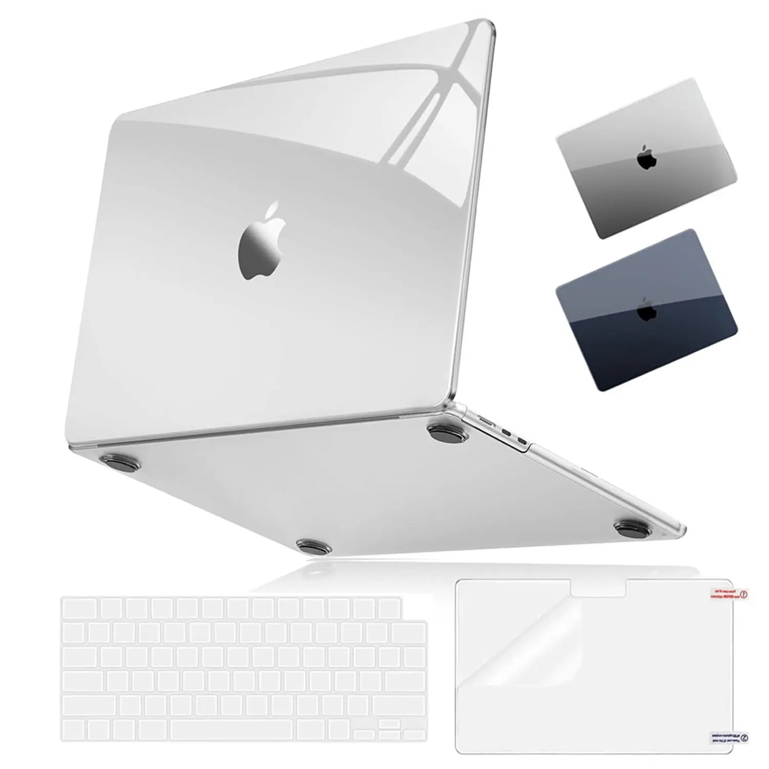 For MacBook Air 13 Inch Hard Shell Case (2022-2026 M5 M4 M3 M2)+ Keyboard Cover + Screen Protector for MacBook Air 13.6" A2681/A3113/A3240/A3449