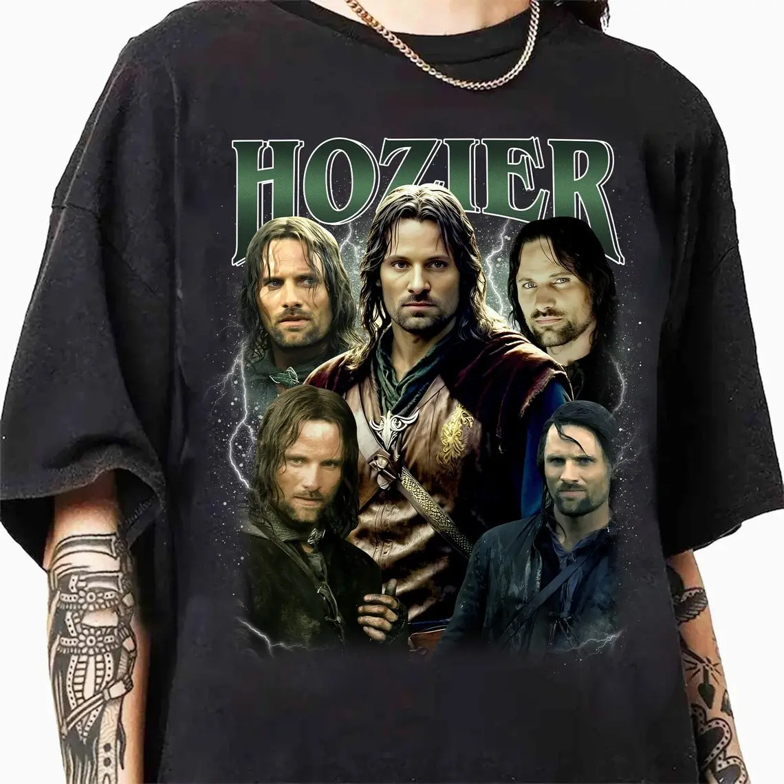 Hozier Aragon Wash Shirt, Aragorn Vintage Bootleg Shirt, Aragorn Graphic Tee, Hozier Aragorn shirt,Lord Of The Rings Aragorn Shirt