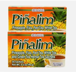 2 Pack Combo GN + VIDA Pinalim Piñalim Natural Health Tea Caffeine Free Herbal Tea Bags with Senna Leaf & Green Tea Adult Dietary Supplement