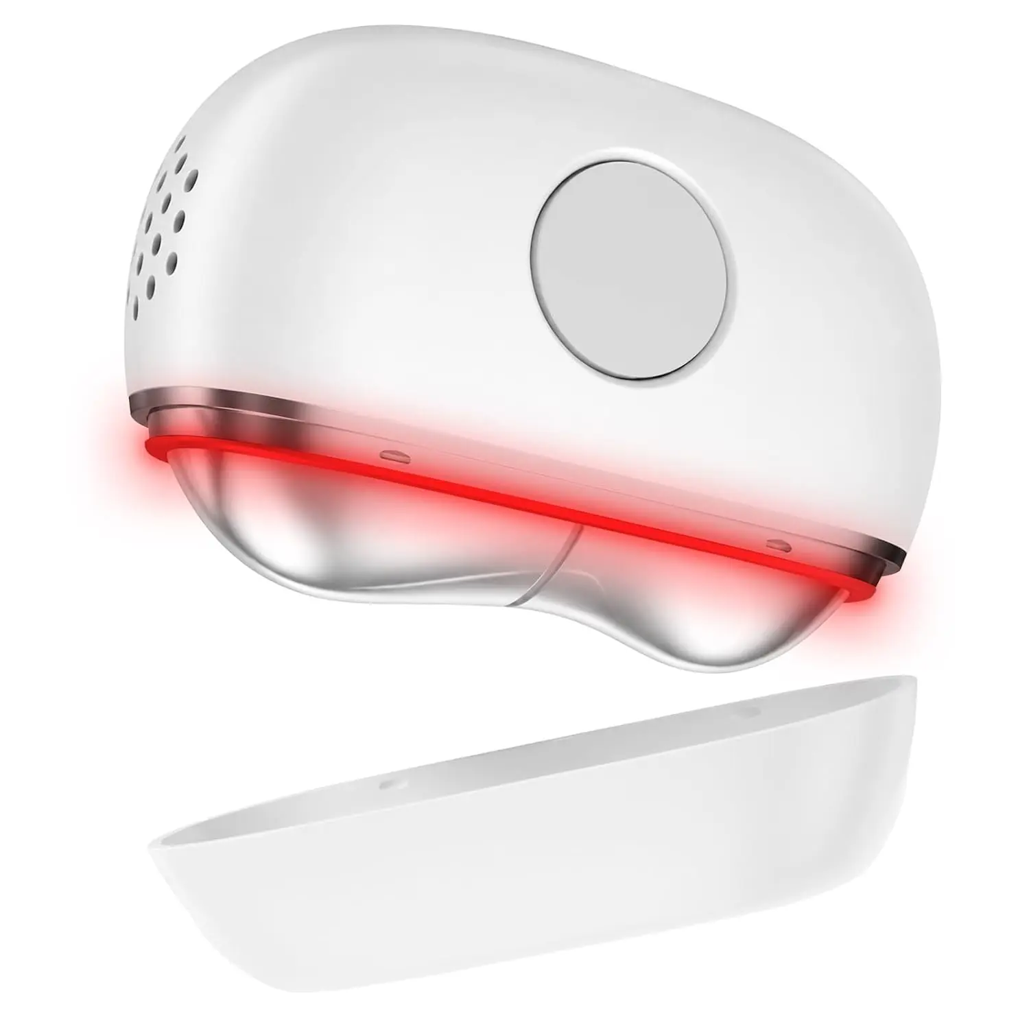 7-Color Gua Sha Facial Massager with Red Light Therapy, Hot & Cold Modes, Vibration - Face & Neck Contouring, Lifting, Depuffing Tool, Beauty Gift for Women (White)