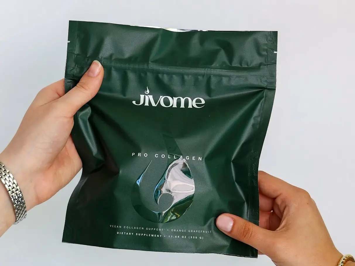 Jivome Pro Collagen Powder, Orange Grapefruit Flavor, Hair-Skin-Nails Beauty Supplement for Health & Nutrition Support Collagen Flavored Age Defying Collagen