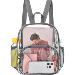 Clear Backpack for Stadium Events Backpack with Front Pocket for Concert Sport Events Work Travel
