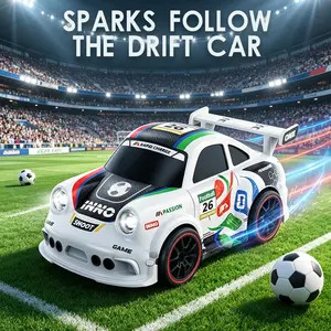 2.4G 4WD High-Speed RC Stunt Car, 3-Mode Motion Sensing Rechargeable Race Car with LED Lights, 4WD Interactive Follow & Escape Drift Toy, Perfect Birthday Gift for Kids, Rc Stunt Cars