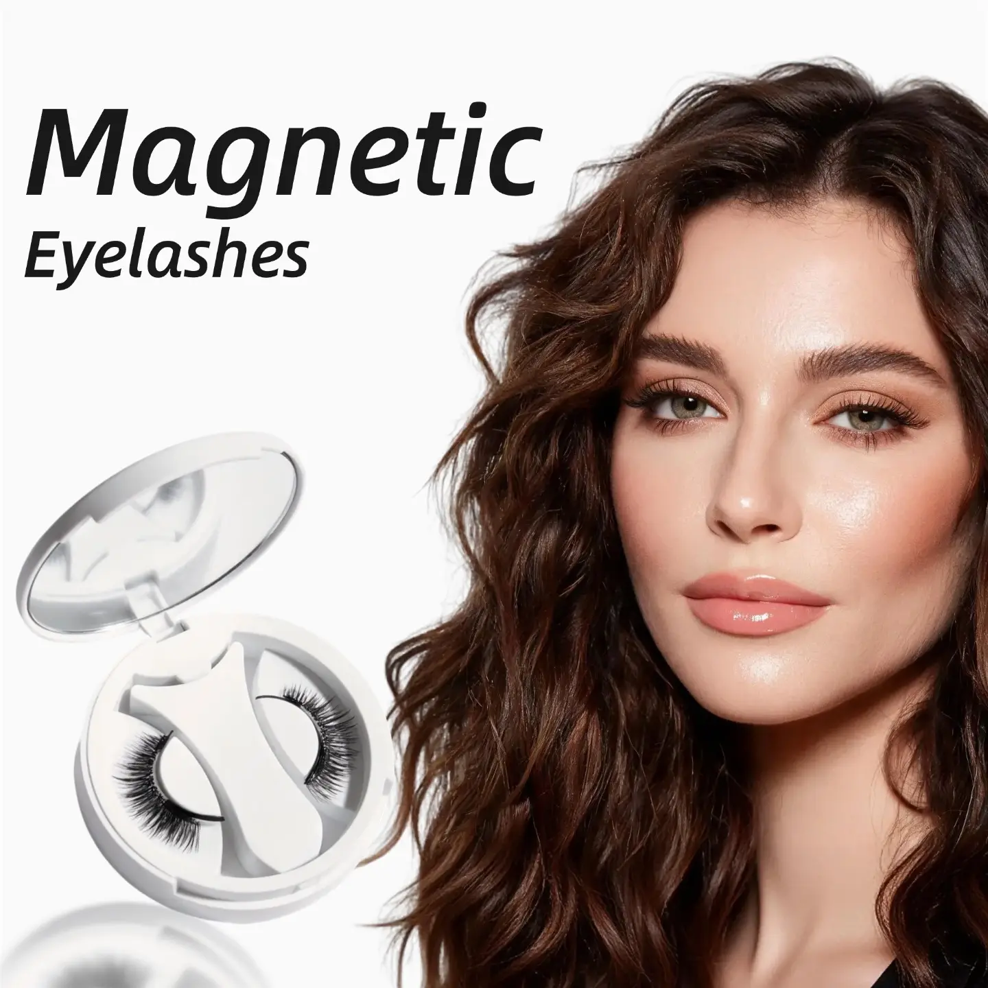 Magnetic Eyelashes with Applicator Wispy Magnetic Eyelashes Natural Look Magnetic Lashes NO Need Glue False Eyelashes with Magnets Eyelashes without Eyeliner by Lashplume