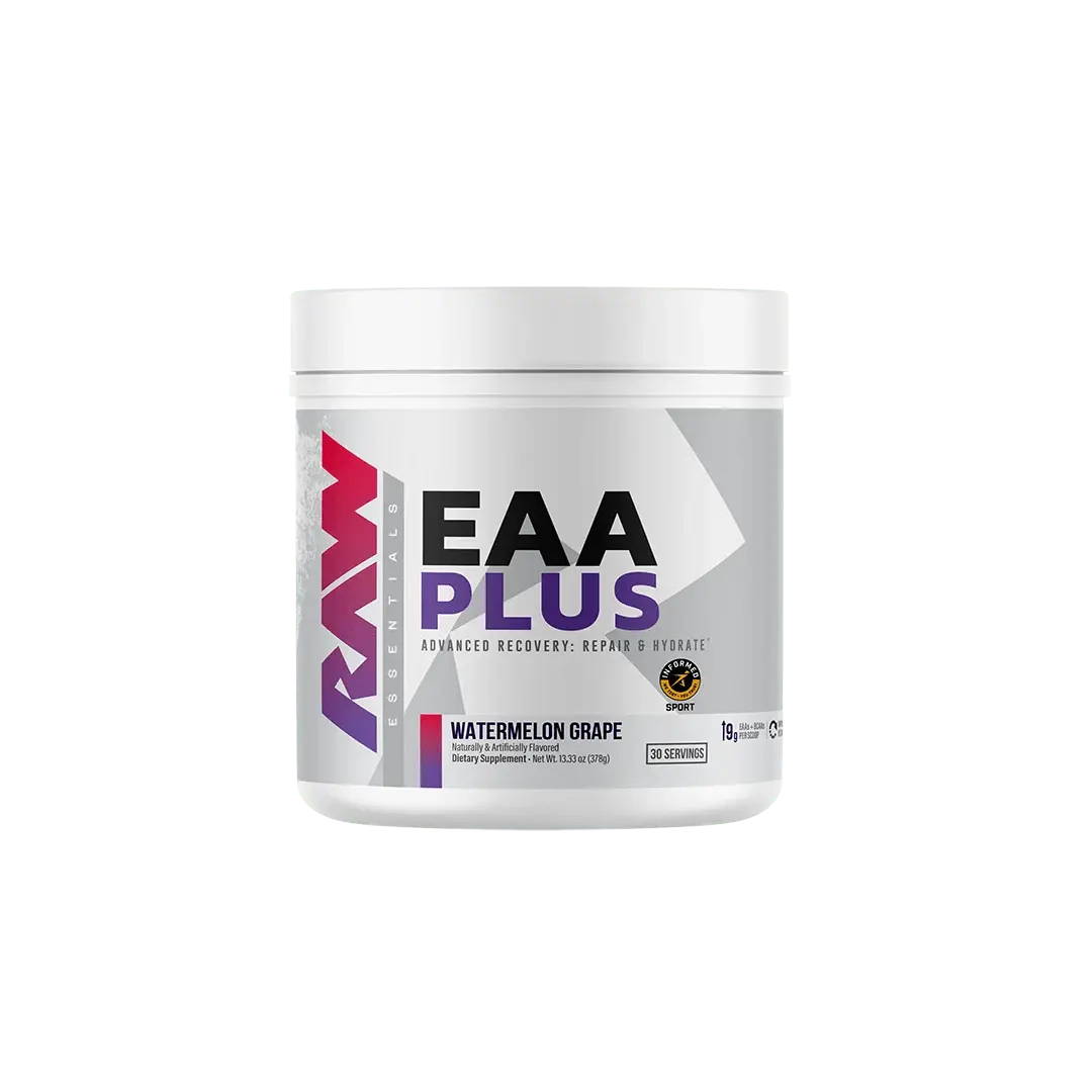 Raw Nutrition EAA PLUS Recovery & Hydration Powder with Taurine Sodium Chloride for Muscle Recovery Endurance Electrolyte Regulation and Hydration Performance Amino Acids Health Supplements Training