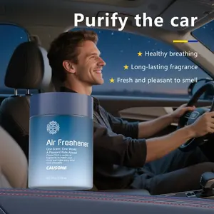Car Air Freshener Cup Holder, Cloud Mountain Scent Solid Fragrance, Long-Lasting Aroma, Kejinwei Brand, Decorative Air Freshener