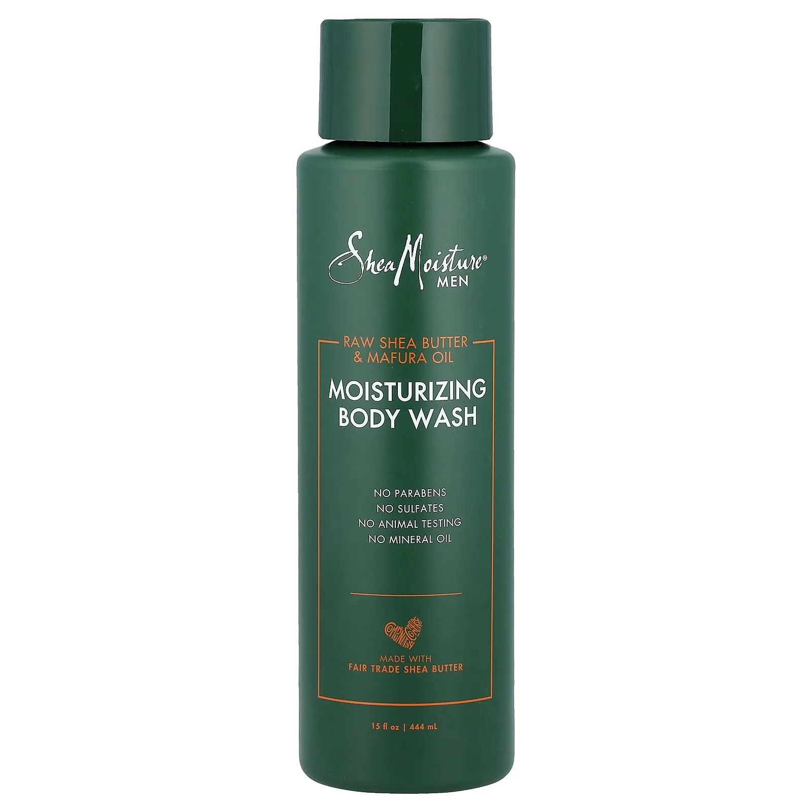SheaMoisture Men, Moisturizing Body Wash, Raw Shea Butter & Mafura Oil, 15 fl oz (444 ml)