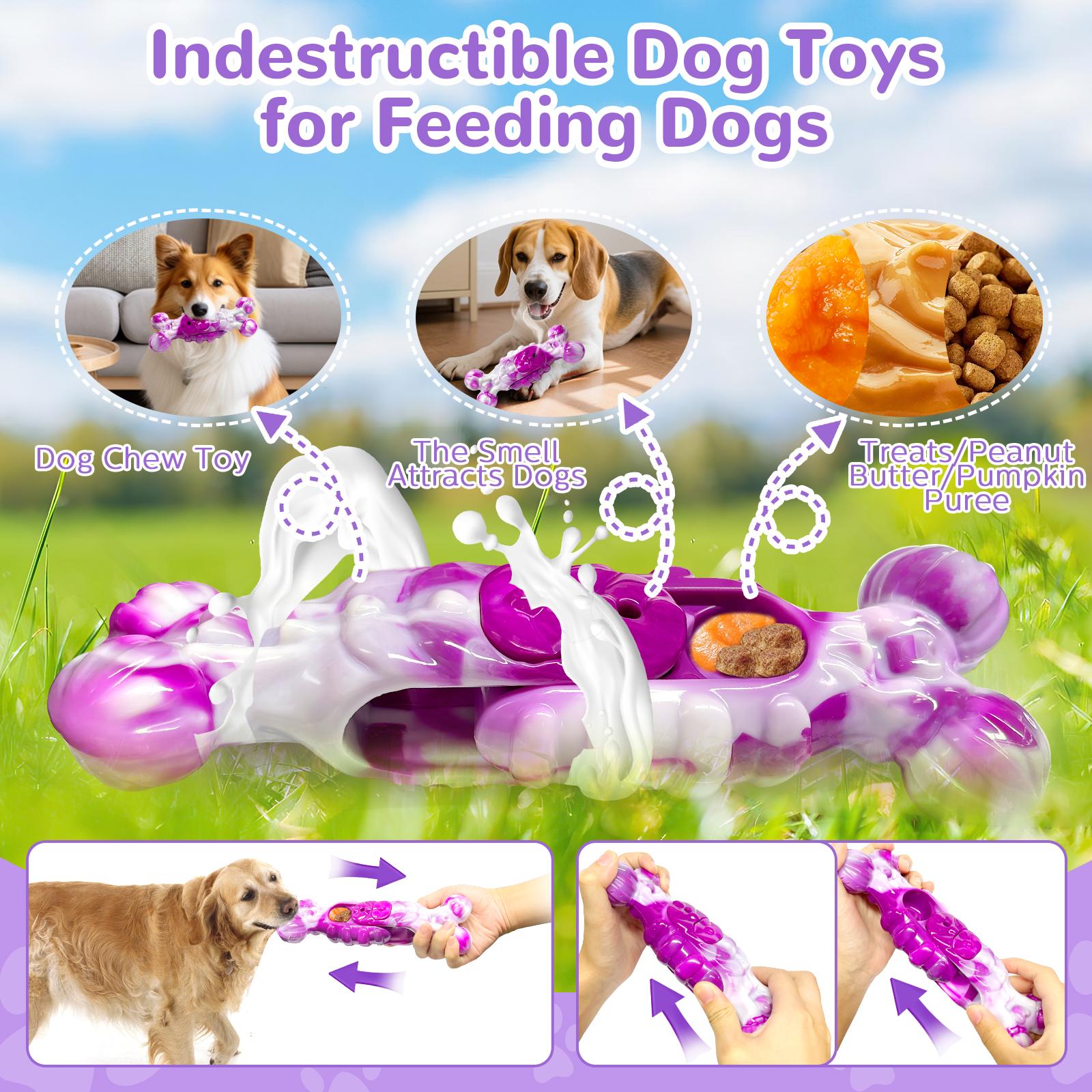 Interactive Slow-Feed Dog Toy - Made Of Nylon Material, Extendable - Easy to Use, Suitable for Small, Medium, And Large Breeds (Pomeranians, Shih Tzus, Labradors, German Shepherds), Combines Educational And Dental Cleaning Benefits, Mental