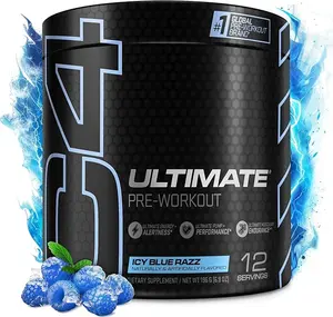 Cellucor C4 Ultimate Pre Workout Powder ICY Blue Raz | Sugar Free Preworkout Energy Supplement for Men & Women | 300mg Caffeine + 3.2g Beta Alanine + 2 Patented Creatines | 12 Servings