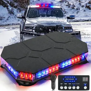 Nilight 42 LED Roof Top Strobe Lights Hazard  Safety Warning Flashing Light Bar with Control Panel Magnetic Mount, 12V 24V Car Truck Tractor Snow Plow  Car Accessories Automotive  dealsforyoudays