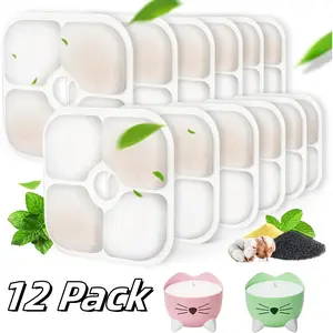 12 Pack Pet Fountain Filter Replacement, Cat Water Fountain Filter,Cat Fountain Filters Replacement Compatible with PIXI Pet Water Fountain