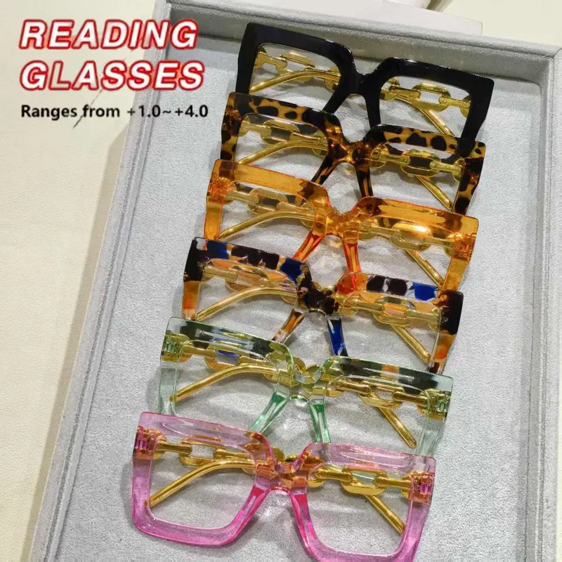 Reading Glasses, Trendy Casual Tinted Lens Eyeglasses for Everyday Use, Fashion Accessories for Outdoor Activities, High Quality Eyewear