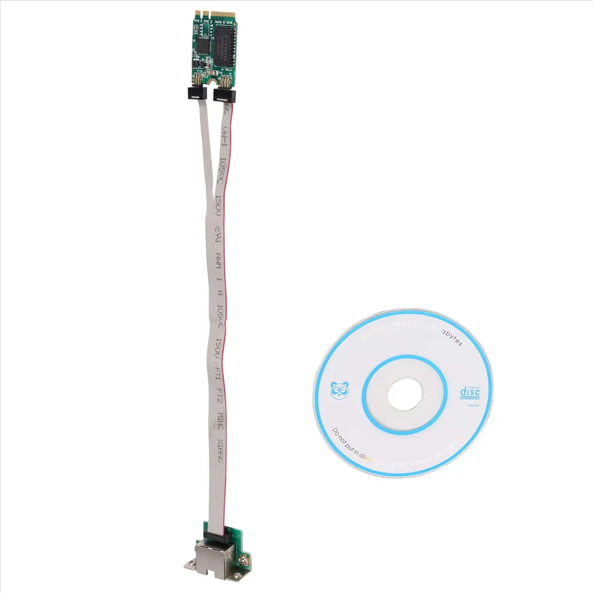 M.2 A+E KEY 2.5G Ethernet LAN Card RTL8125B Industrial Control Network Card PCI Express Network Adapter, Integrated 10/100/1000M/2.5G Transceiver, Onboard Single 2.5G Network Port
